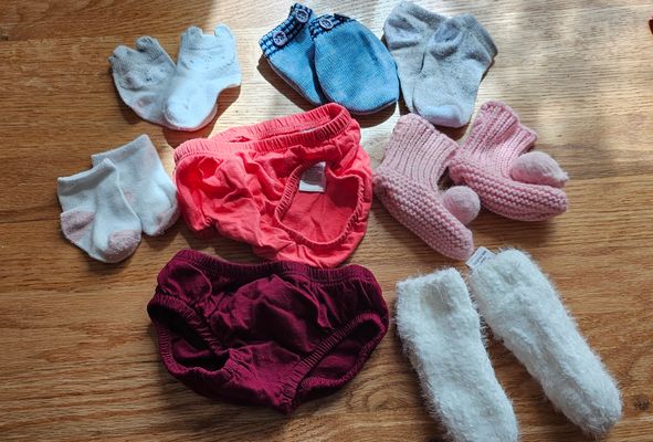 N/A Like new girls socks, underpants 0-3 Months