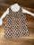 Lila & Jack Leopard quilted dress with white long sleeve mock neck 3T