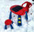 Crayola Creativity Play Station desk and chair set It features a large chalkboard surface for drawing.