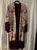 trf_ Outerwear -Like NEW Cream Multi Colored Belt Tie Coverup w/ Frindges Women's - M