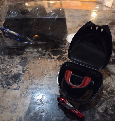 Brand new lot of 4 sports mouth guard youth size