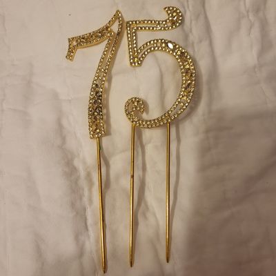 unknown Cake topper 5, 7, 57, 75 birthday