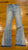 _Free People Distressed Boho bellbottom Jean weave detail Junior S - 2