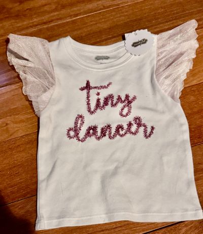 Brand new Mudpie white tiny dancer top 12-18 month Retail $29 12-18 Months