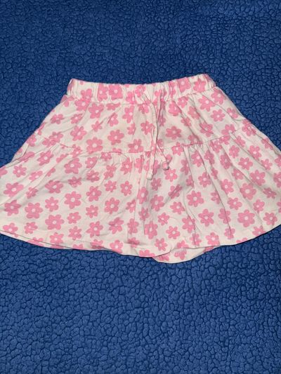 Old Navy Cream and pink floral skort 2T