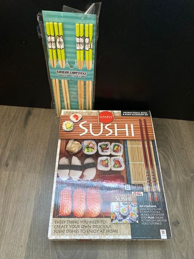 Simply Sushi Make sushi kit Extra never used chopsticks