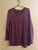Jones Plum Heather Soft Flowy Longsleeve Women's - M