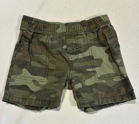 Carters Green camo shorts 2T