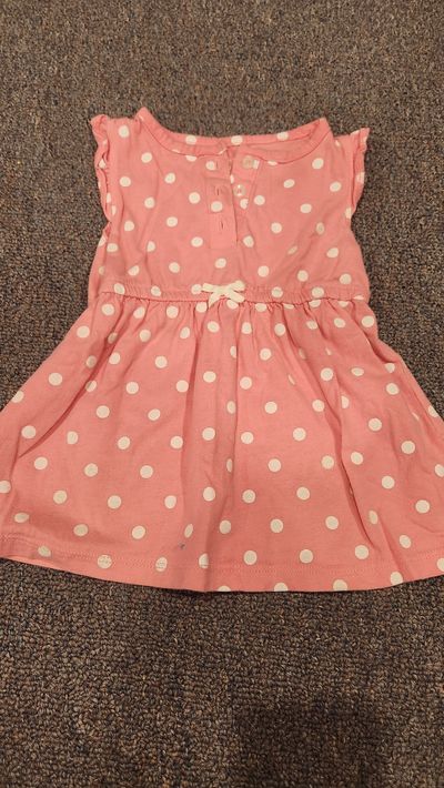 Carter's Pink polka dot dress 9 Months