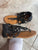 Bongo Girls Sparkly black sandals with zippers in the back 5 (Big Kid)