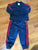 Adidas Navy red stripe 2 piece track suit 12 Months