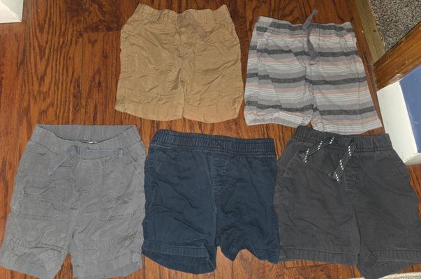 2T/24M Set of 5 Boys Shorts  2T