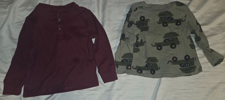 Set of 2 Boys Long sleeve shirts 18-24M  18-24 Months