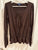 GapKids Size M/8 long sleeve brown flowy top with elastic waistband 7-8