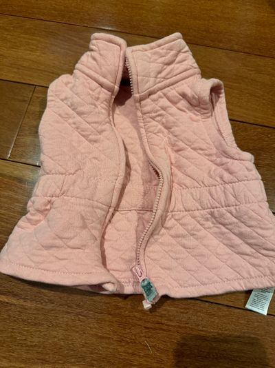 Carter's six month pink quilt vest  6 Months