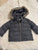 Janie and Jack Gray puffer jacket with hood 6-12 Months