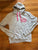 Secret possessions Size 14-16 hooded gray pink sweater Junior XL - 13