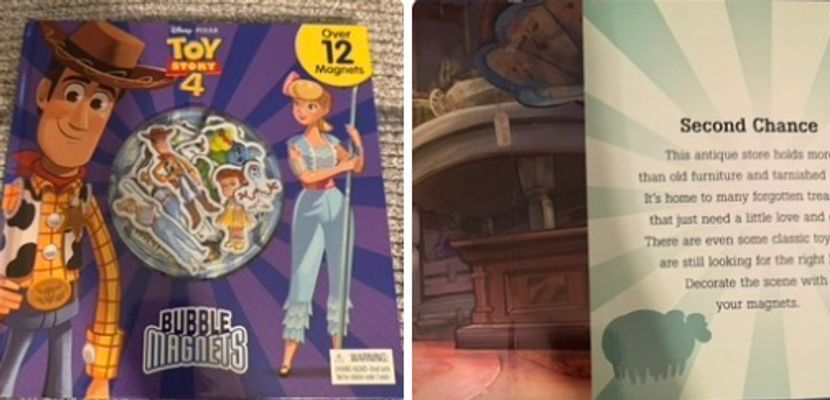 Disney Pixar NEW-Toy Story 4 Bubble Magnet Book
