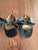Velvet Ballet shoes with bow  3 (Infant Shoe)