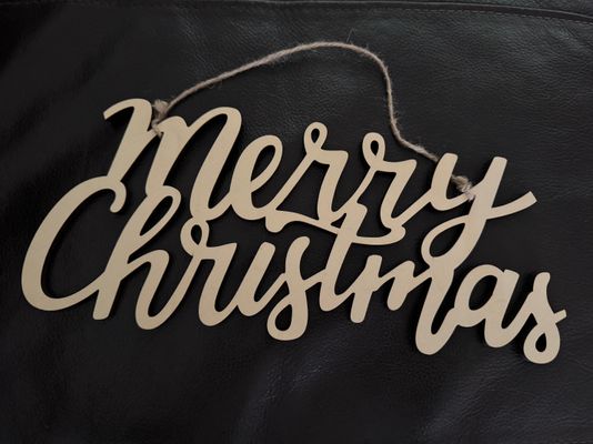 Holiday Decor Merry Christmas Door Hang