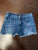Joes Size 6 girls jean shorts with pink palm trees 6T/6