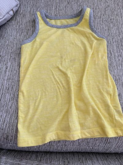 Baby gap Yellow tank top with gray trim 3T