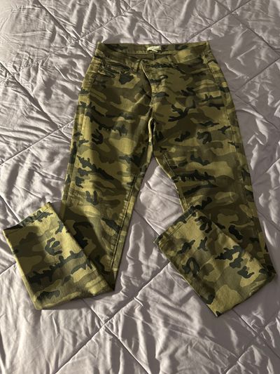 New York & Co Green Camouflage Stretch Jeans Women's 10