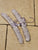 (2) Purple Satin Clothes Hangers