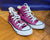 Plum converse high top sneakers  5 (Big Kid)