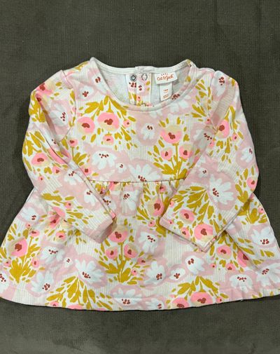 Cat & Jack floral tunic Long sleeve 18 Months
