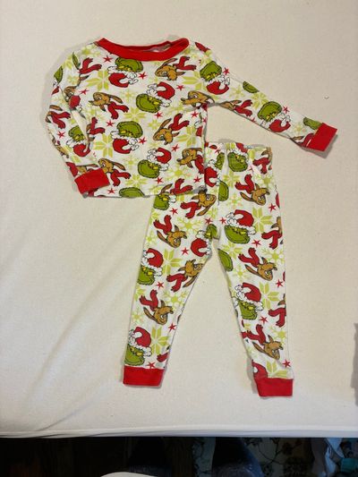 The Grinch, Dr. Seuss Long sleeve shirt and pants set, the Grinch 3T