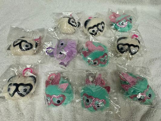 Set of 11 brand new individually packed fluffy Set of 11 brand new individually packed fluffy Keychains