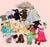 Lot of doll clothes and accessories