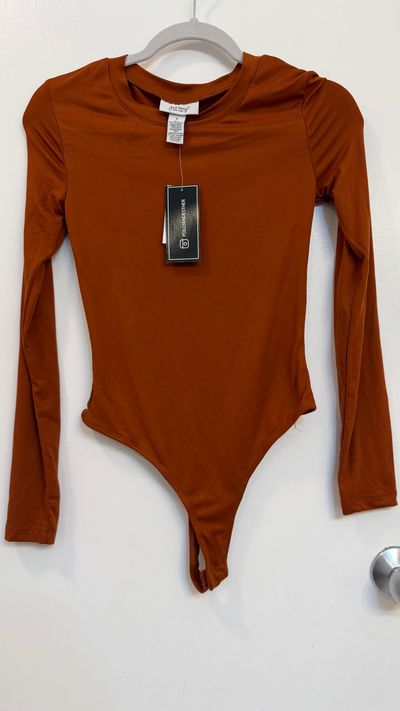 Just Polly NY NWT burnt orange bodysuit Women's - S