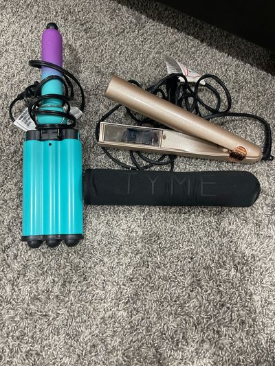 Tyme and beach waver Hair styling tools