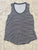 A New Day Black white stripe swing tank top Women's - S