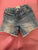 Oshkosh Pastel Striped Denim Frayed Shorts Adjustable waist 4T