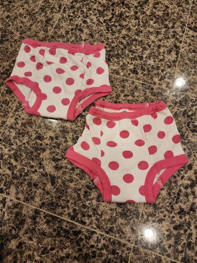 Gerber training pants Gerber training pants in the white and pink polka dot pattern 2T