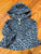Carters Blue spotted fleece with hood 0-3 Months