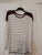 Old Navy - long-sleeve boyfriend shirt Maroon and white striped Women's - S