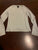 Express jeans White and blue striped v neck long sleeve shirt Women's - M