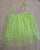 New York & co layered tank Green white polka dots adjustable straps Women's - L