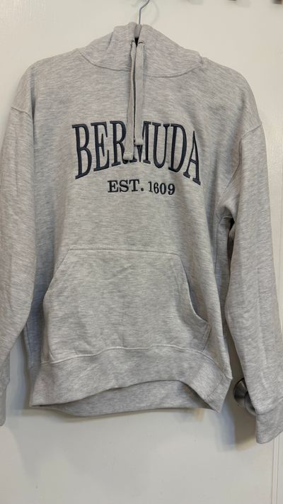 LUXE Hoodie with pockets Bermuda embroidered Women's - M