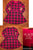 Childrens place Red and black plaid long sleeve dress 10-12