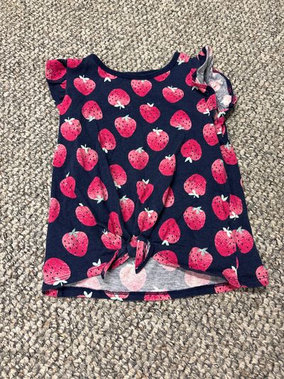 Carters Strawberry navy tank top 5T