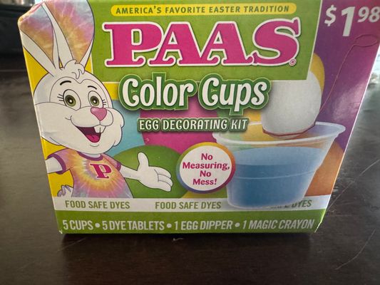 PAAS NEW- Egg Decorating Coloring Cups