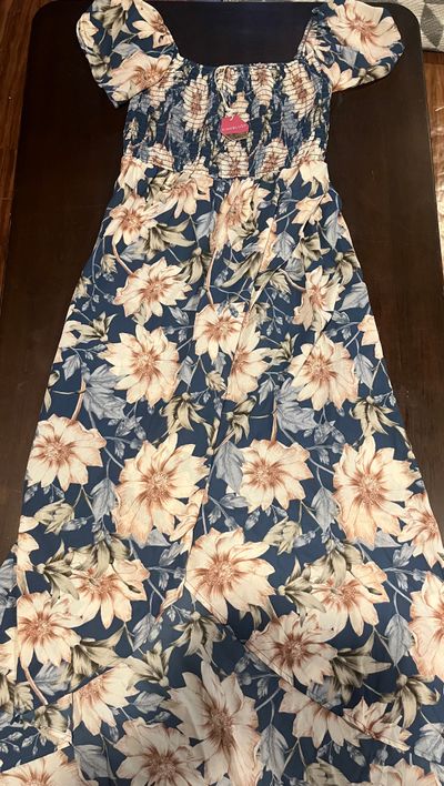 Pink Blush New with tags, Smocked Chest, tulip hem, midi length Women's - S
