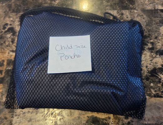 Child size poncho Blue