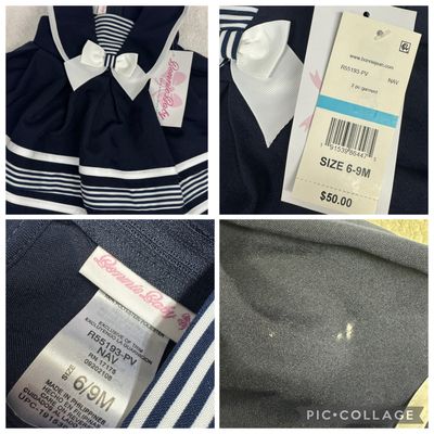 Adorable girls dress.Has mark but it can be washed Adorable girls dress.Has mark but it can be washed 6-9 Months