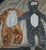 Set of 2 Brown size 80 Gray size 6-9M  6-9 Months